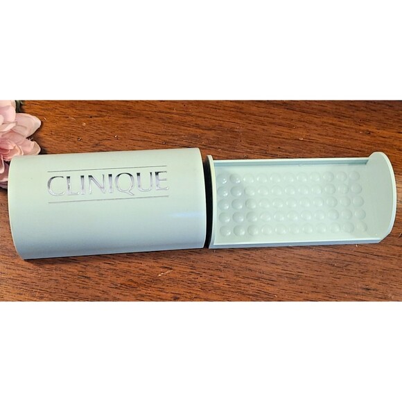 Large Full Size Vintage Clinique Soap Dish Green Sliding Case ONLY EMPTY NO SOAP - Picture 3 of 10